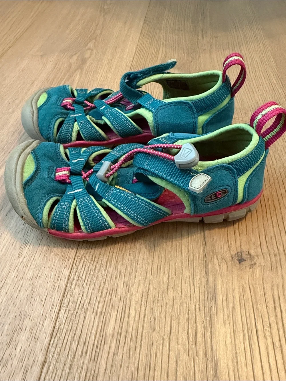 Keen Girls Teal and Pink Sandals